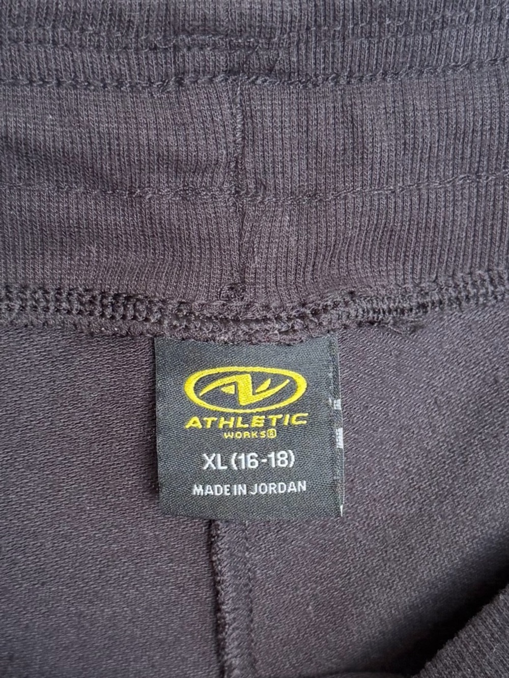 Athletic Works Shorts XL Black Soot Drawstring Stretch Lounge Active - Picture 3 of 5